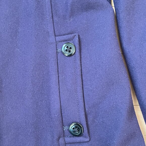 Beautiful Vintage Women's Esprit Hooded Wool Coat - Size L/XL - Picture 3 of 7